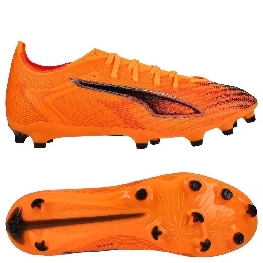 Puma Ultra 6 Match FG/AG Fussballschuhe heat fire-puma black-glowing red 45