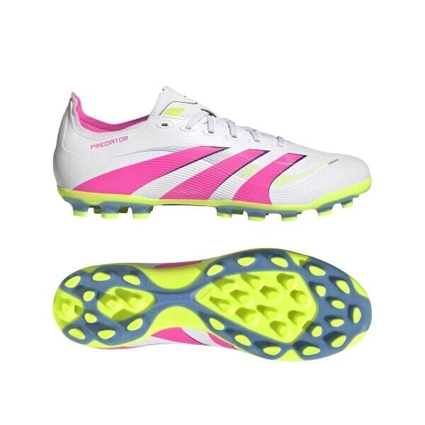 adidas PREDATOR LEAGUE 2G/3G AG Fussballschuhe weiß/pink/gelb 13 (48 2/3 EU)