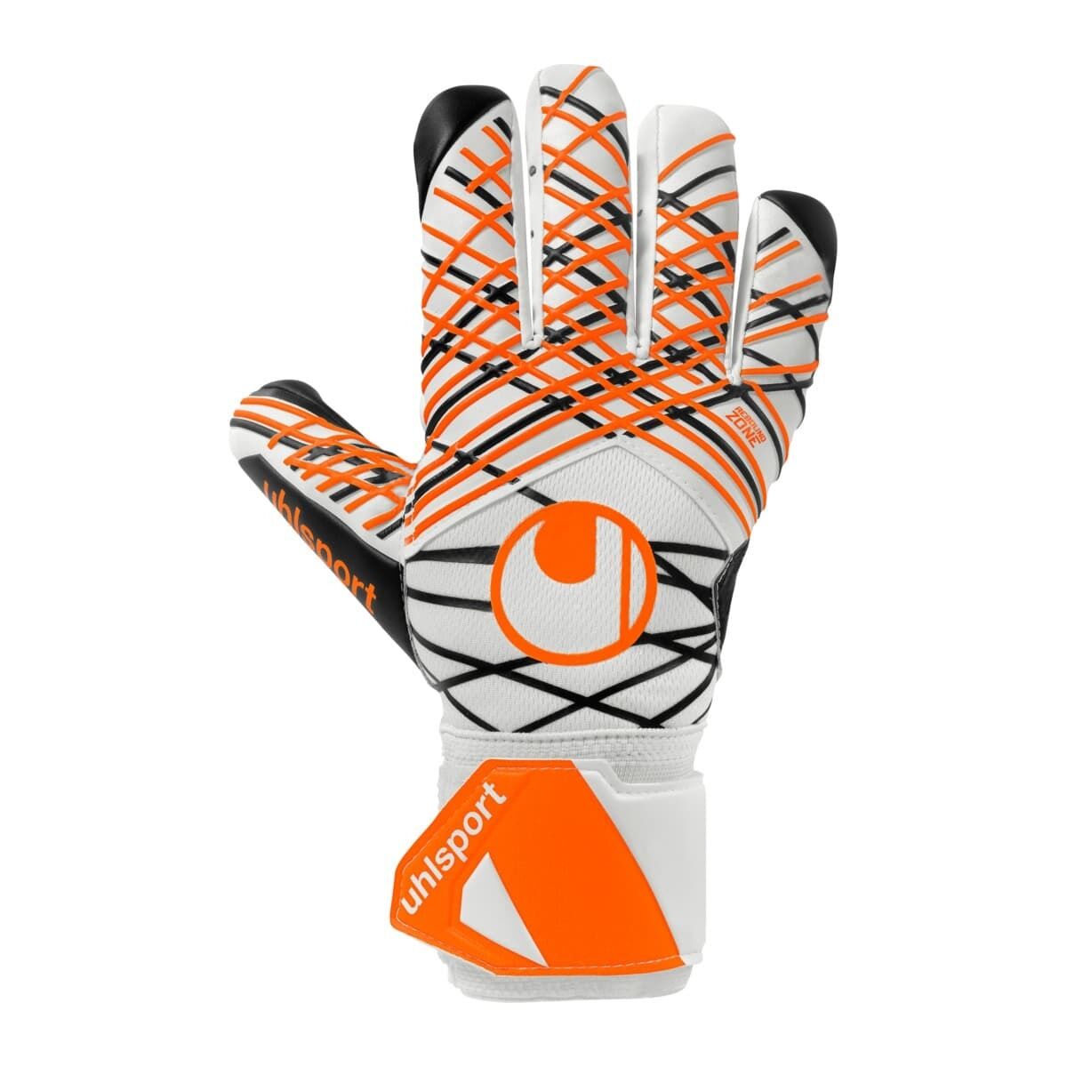 Uhlsport Soft HN Comp Torwarthandschuhe weiß/schwarz/fluo orange 4,5