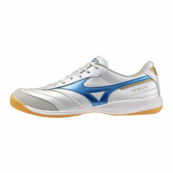 Mizuno Corporation Morelia Sala Pro IN Hallenschuhe weiß/blau 47