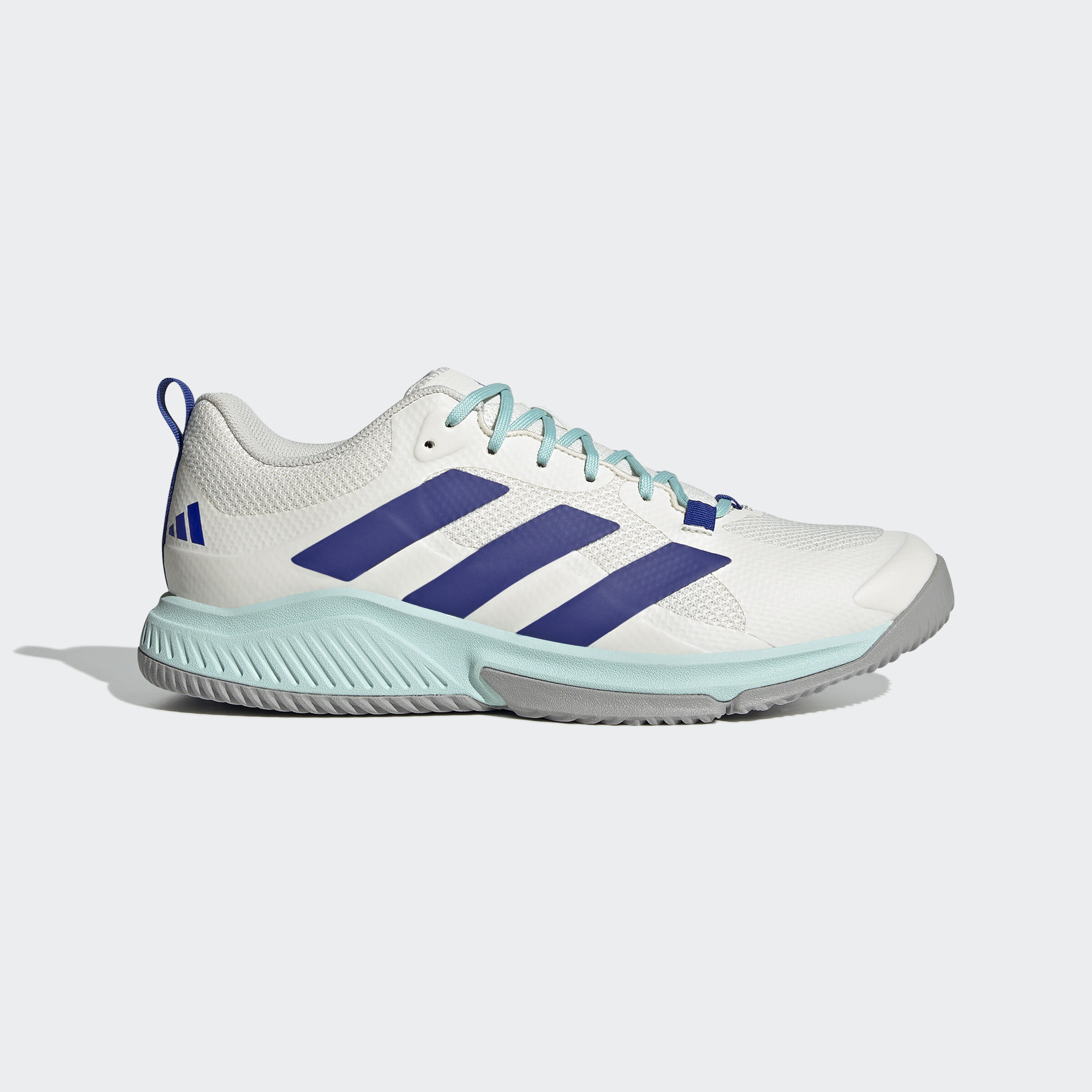 adidas Court Team 2.0 Männer Indoorschuhe cwhite/lucblu/seflaq 48 2/3