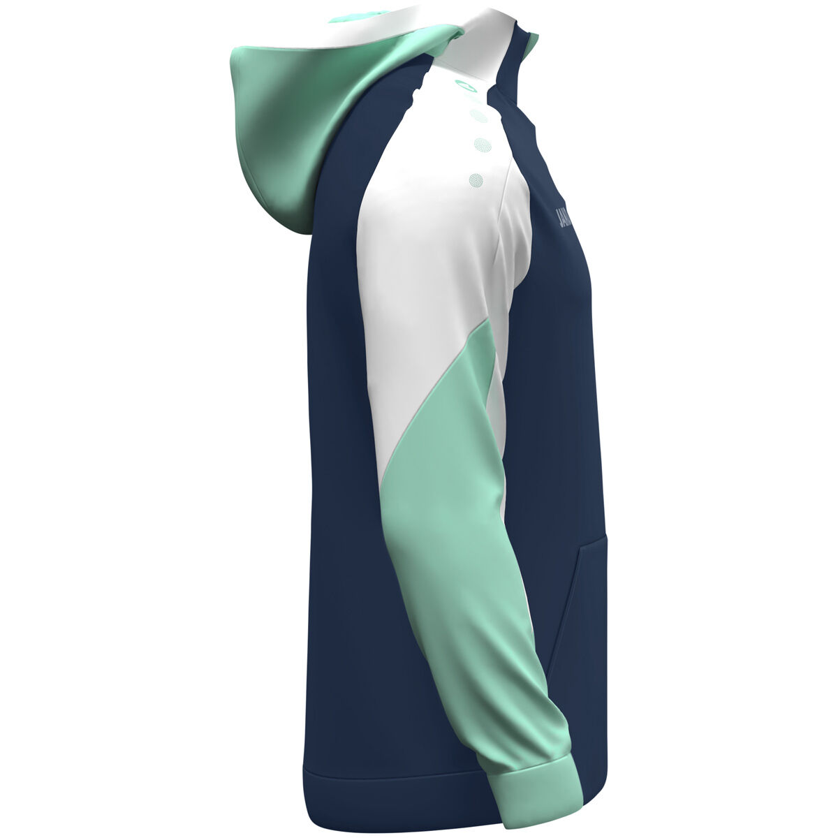 JAKO Zip Hoodie Dynamic marine/weiß/minze XL