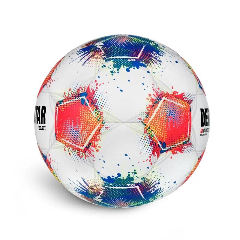 10er Ballpaket Derbystar Fussball Bundesliga Replica v25 Trainingsball weiß/blau/rot 5