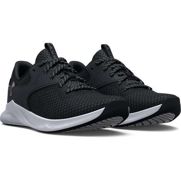 Under Armour UA W Charged Aurora 2-BLK Schwarz/Weiß 39