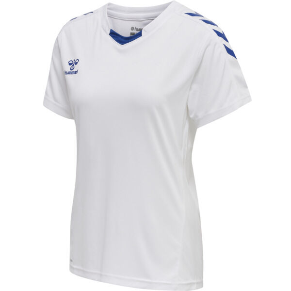 Hummel hmlCORE XK POLY JERSEY S/S WOMAN WHITE/TRUE BLUE M
