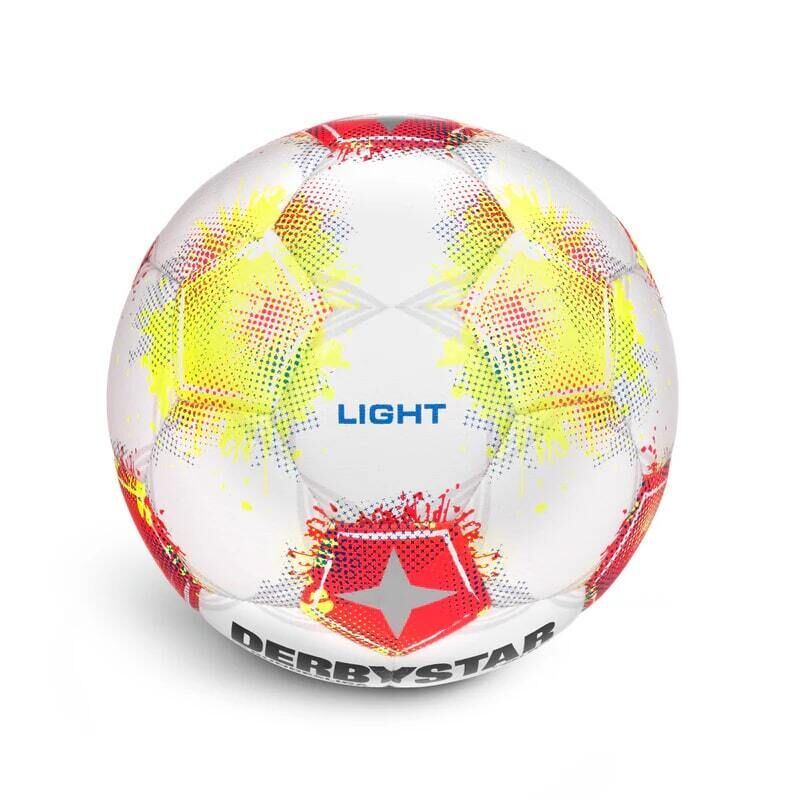 10er Ballpaket Derbystar Bundesliga Club Light v25 Trainingsball weiß/rot/gelb 5