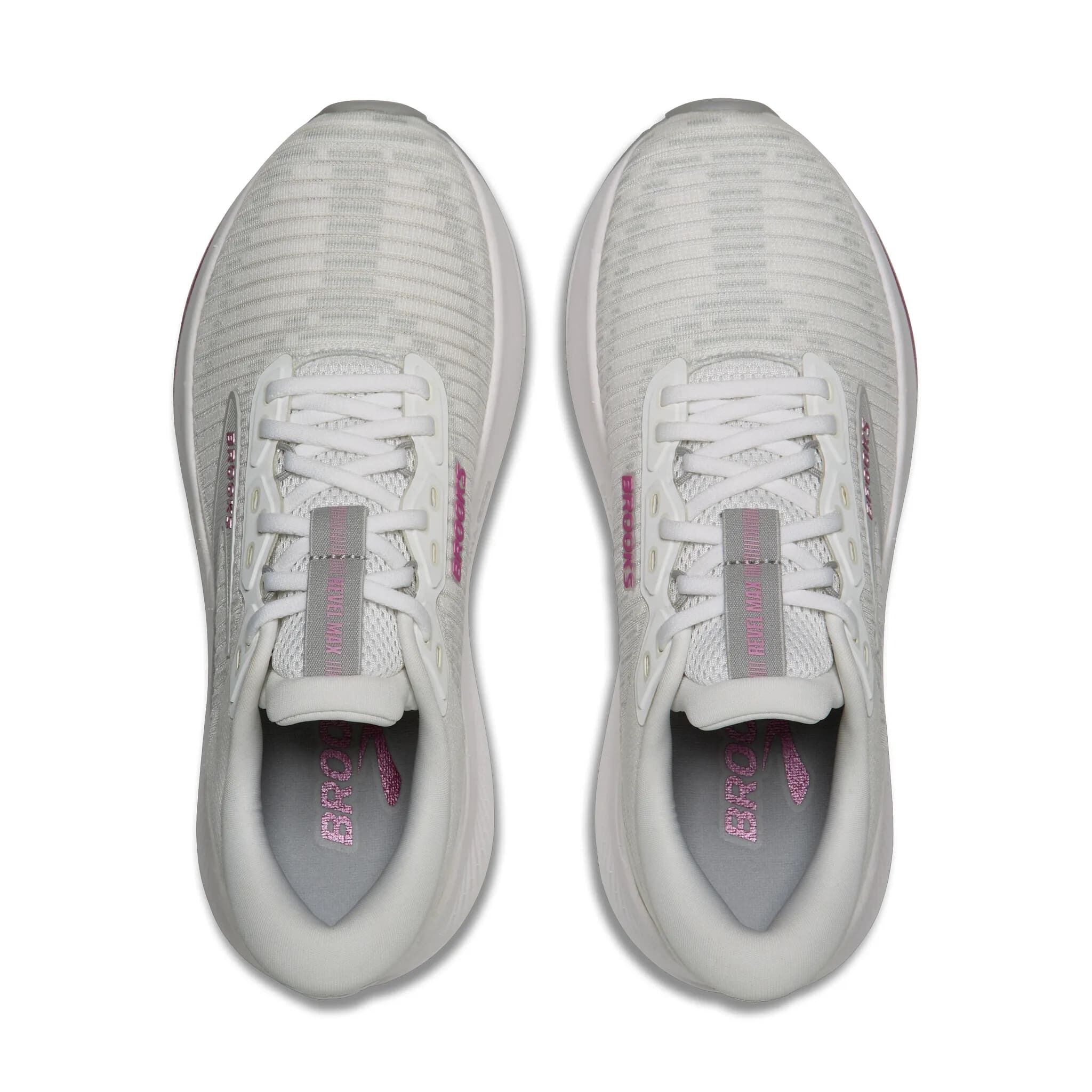 BROOKS Reval Max Damen Laufschuhe white/harbor mist/metallic 43