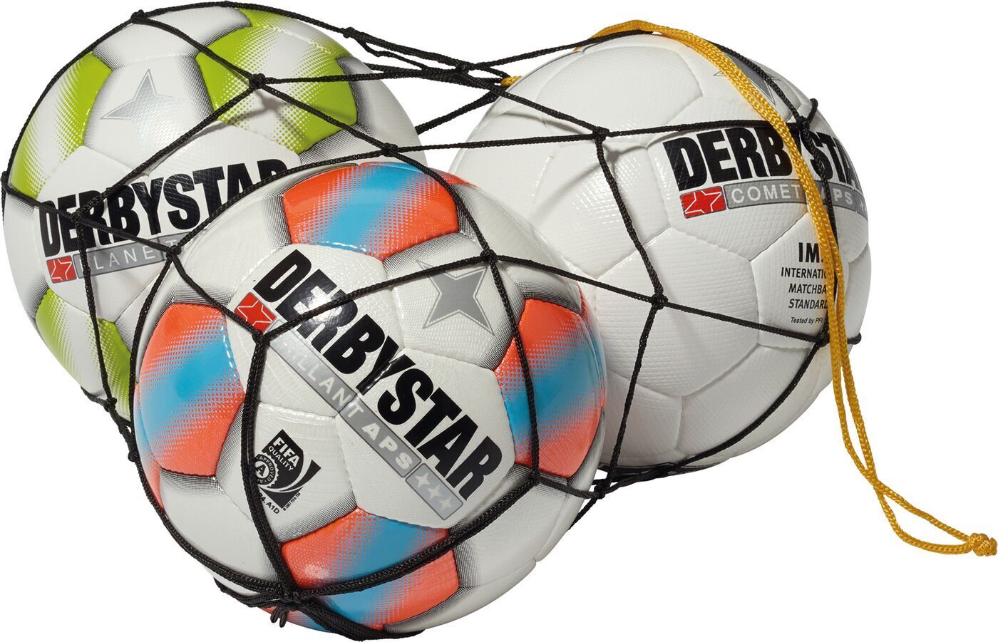 Derbystar POLYESTER BALLNETZ - schwarz - 3 Bälle