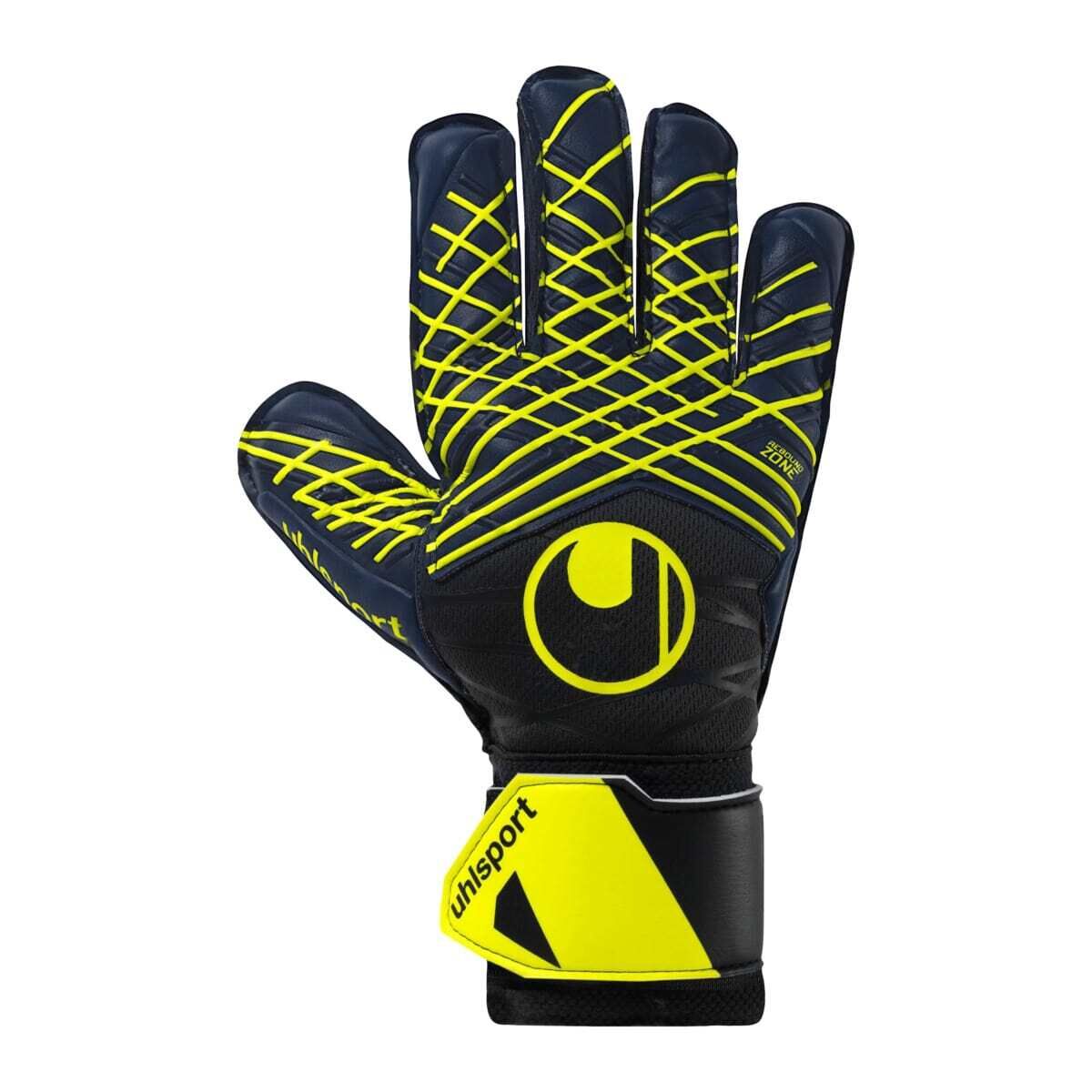 Uhlsport Prediction Soft Pro Torwarthandschuhe marine/weiß/fluo gelb 9,5