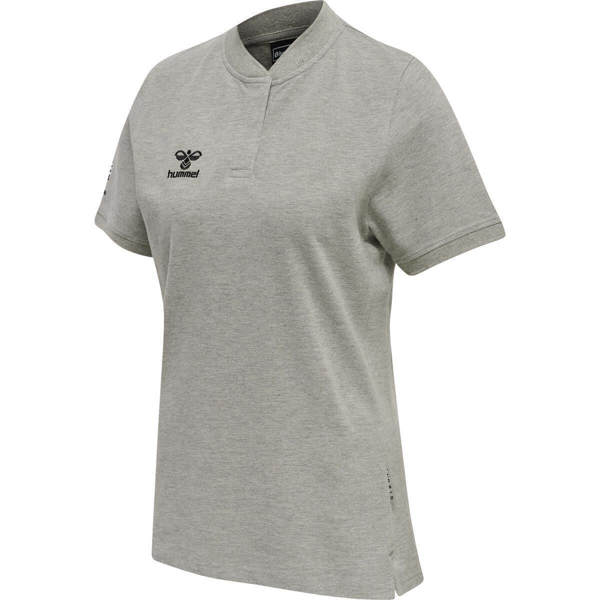 Hummel hmlMOVE GRID POLO WOMAN - GREY MELANGE - XL