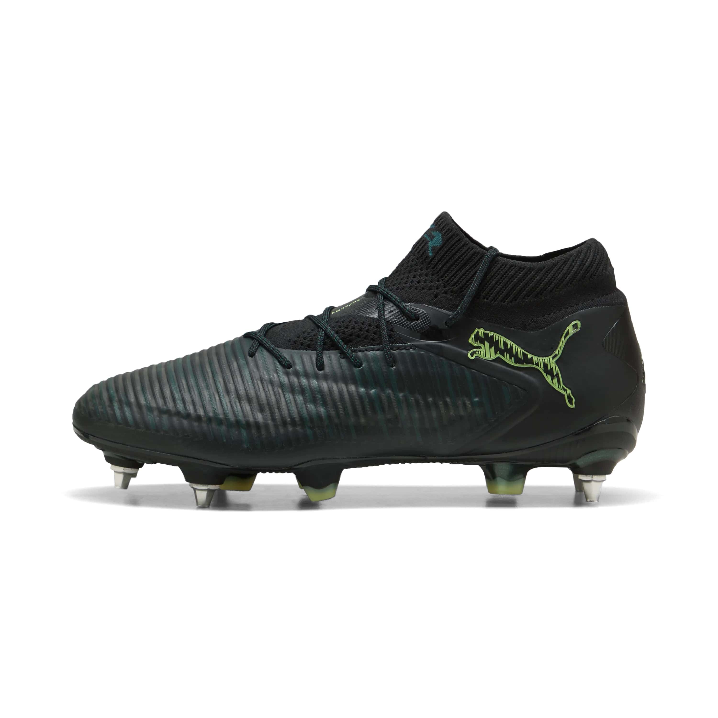 Puma Future 8 Ultimate MxSG Fussballschuhe puma black-fizzy light-green terrain 48