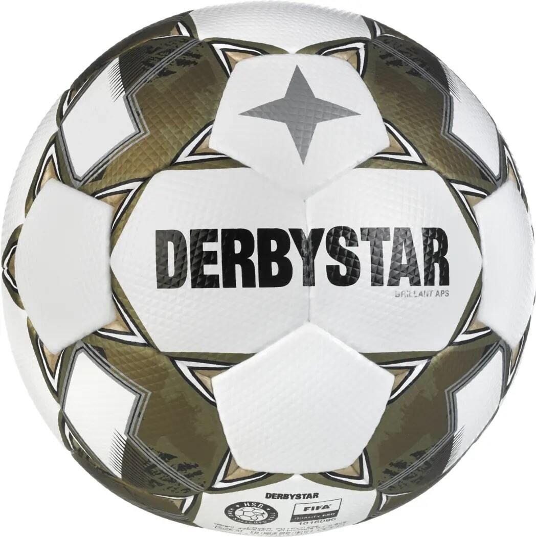 10er Ballpaket Derbystar Brillant APS v24 Spielball weiß/gold 5 #1