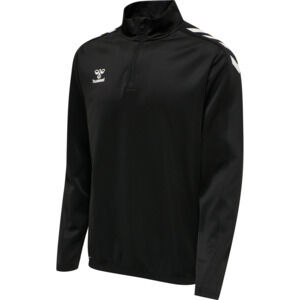 HUMMEL hmlCORE XK HALF ZIP POLY SWEAT - BLACK/BLACK - L HUMMEL hmlCORE XK HALF ZIP POLY SWEAT - BLACK/BLACK - L