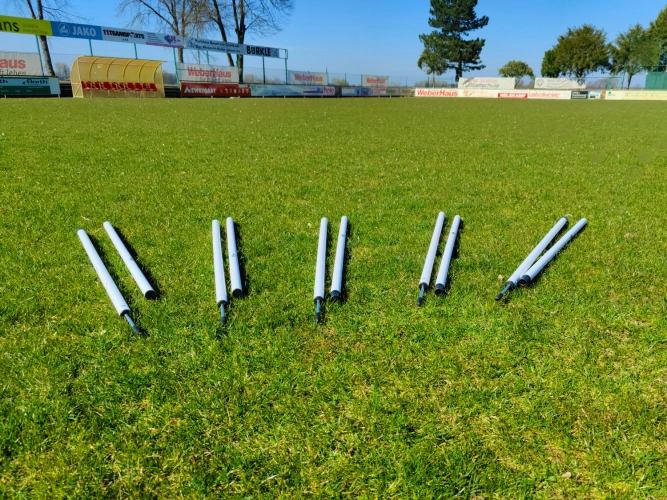 5er-Set - Slalomstange 2-teilig mit Erdspieß