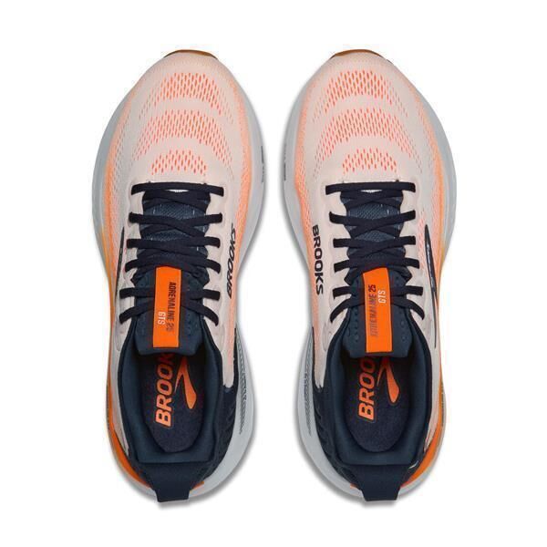 BROOKS Adrenaline GTS 25 Laufschuhe Herren white/spellbound/orange 46
