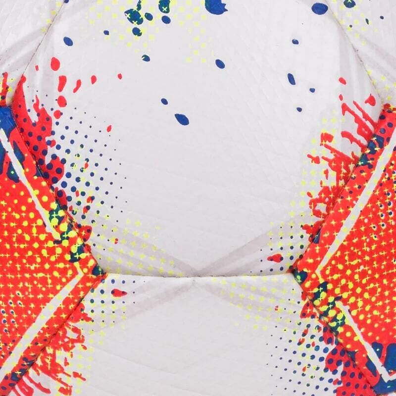 10er Paket Derbystar Bundesliga Brillant Replica Light v25 Trainingsball weiß/blau/rot 4