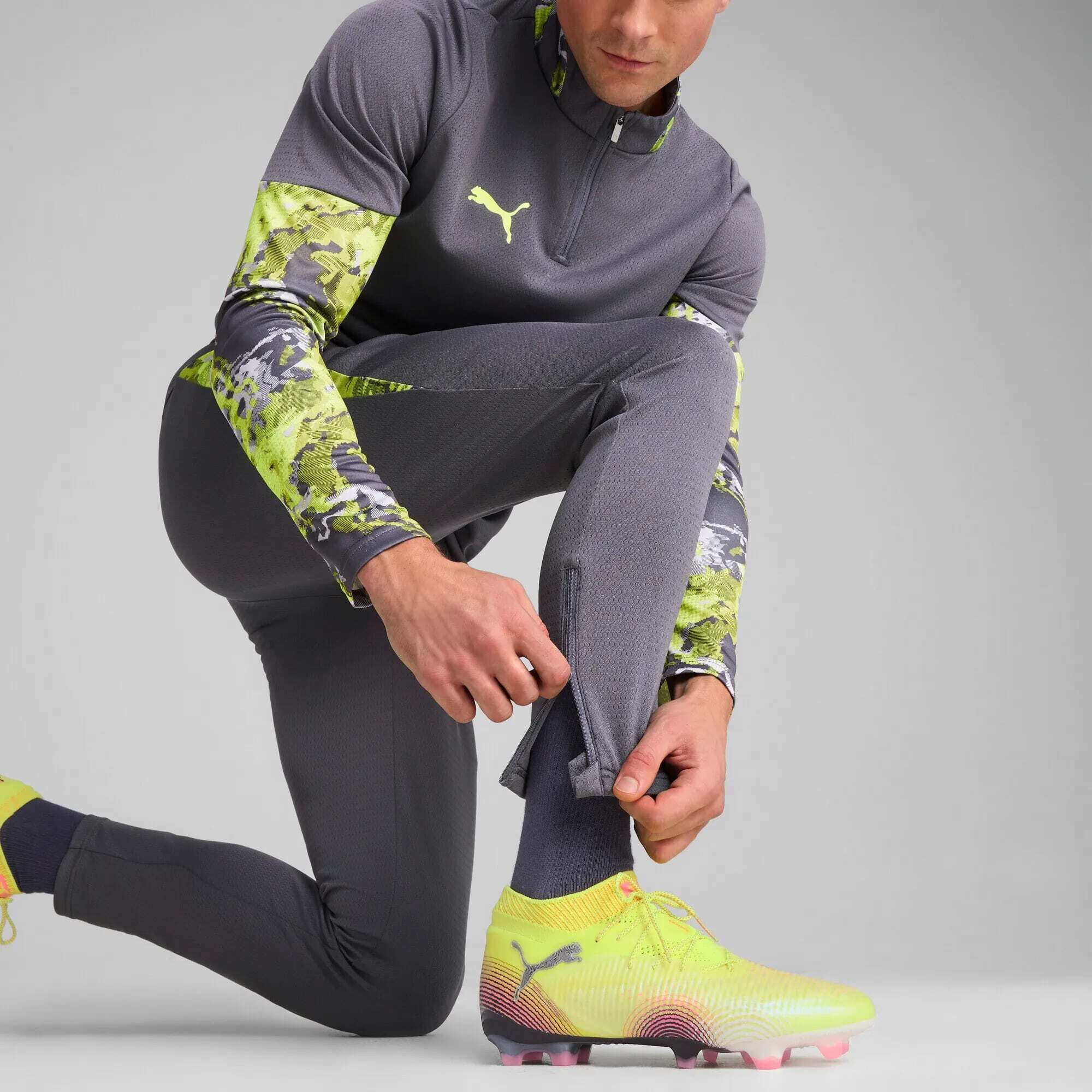 Puma IndividualLIGA Training Pants Kinder galactic gray-yellow alert 176