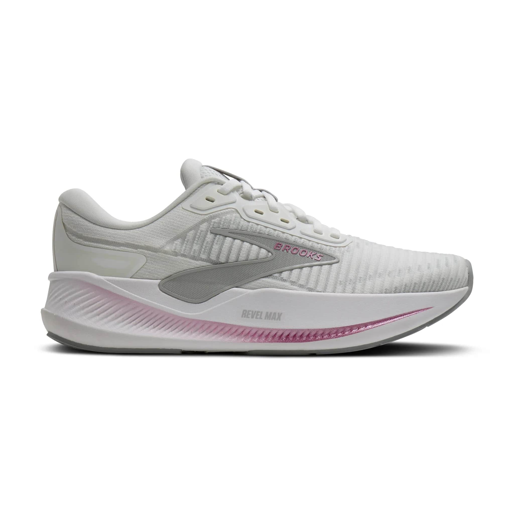 BROOKS Reval Max Damen Laufschuhe white/harbor mist/metallic 43