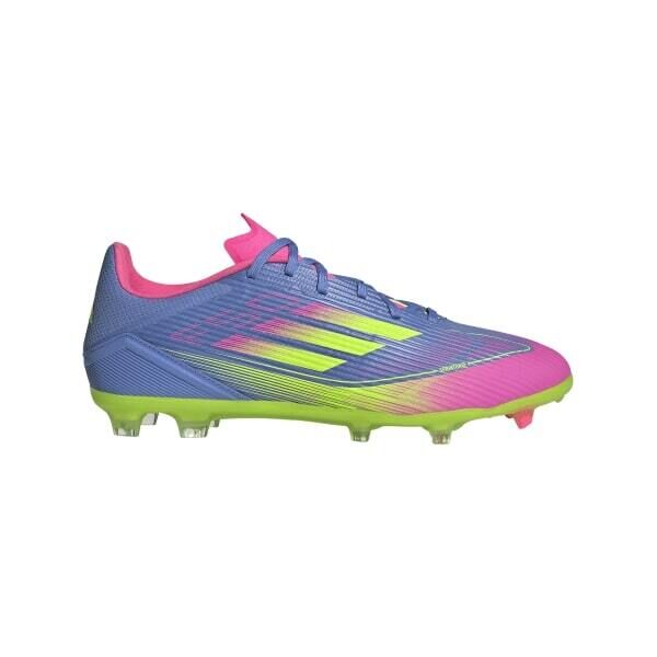 adidas F50 LEAGUE FG/MG Fussballschuhe blau/gelb/pink 13 (48 2/3 EU)