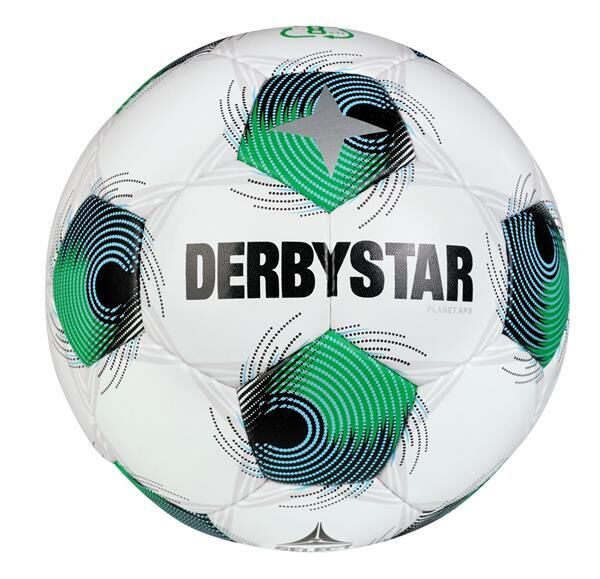 10er Ballpaket Derbystar FB-PLANET APS Spielball - weiss/grün/blau - 5