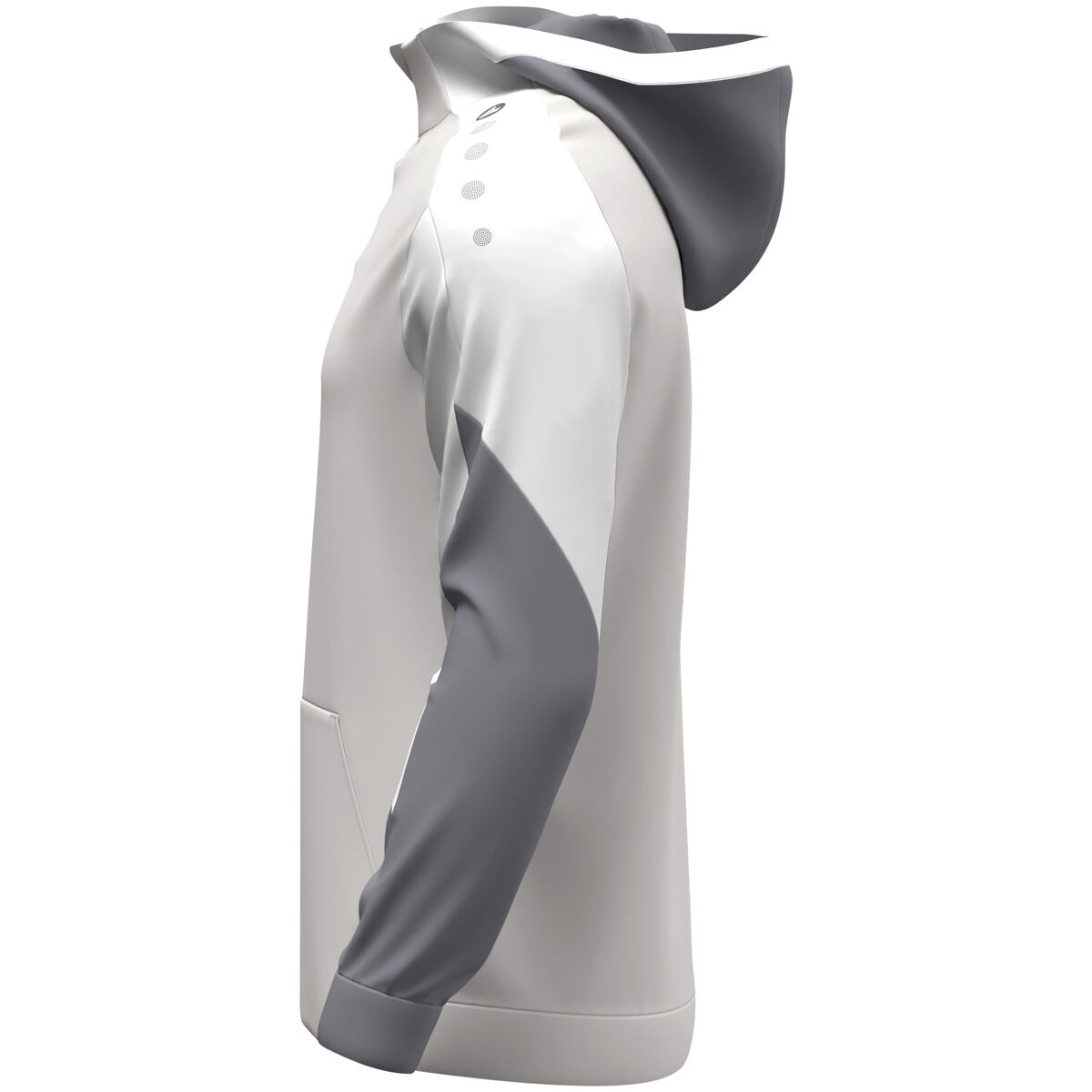 JAKO Zip Hoodie Dynamic hellgrau/weiß/grau 3XL