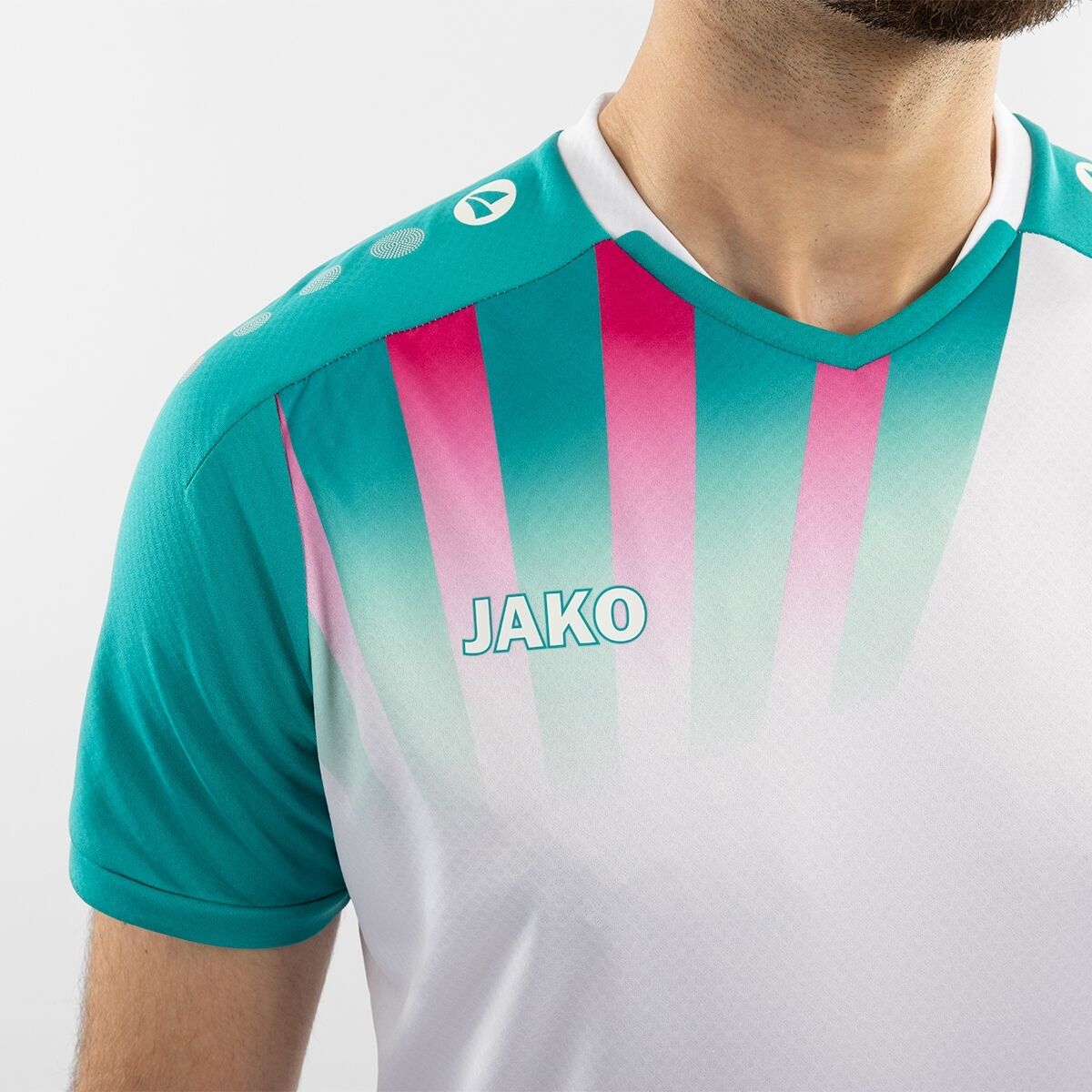 JAKO Trikot Vintage KA weiß/türkis XXL