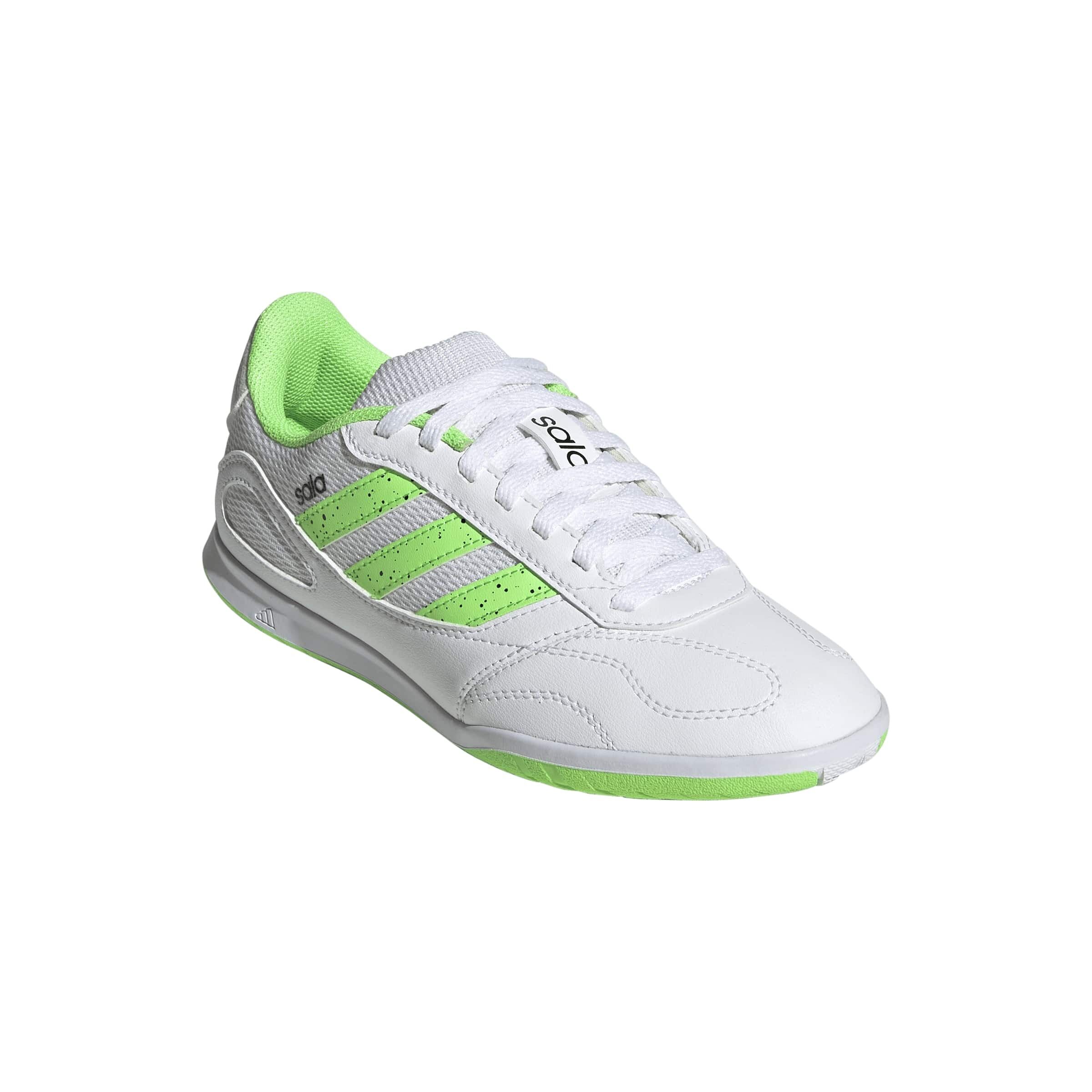 adidas SUPER SALA III Indoorschuhe Kinder JR5402 weiß/grün 5½ (38 2/3 EU)