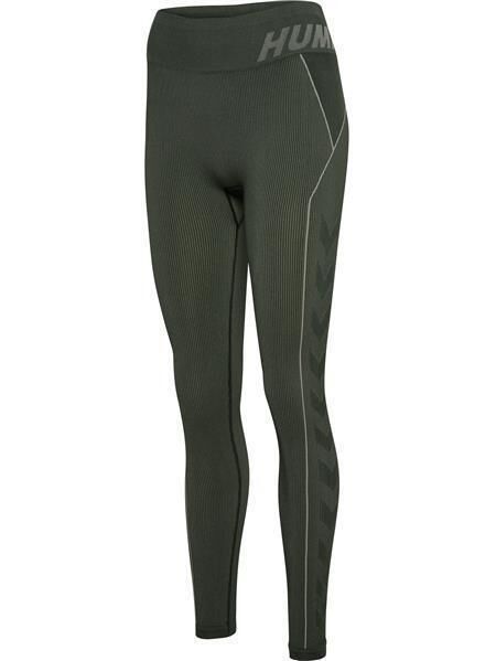 Hummel hmlTE CHRISTEL SEAMLESS MW TIGHTS CLIMBING IVY/SEAGRASS MELANGE XL