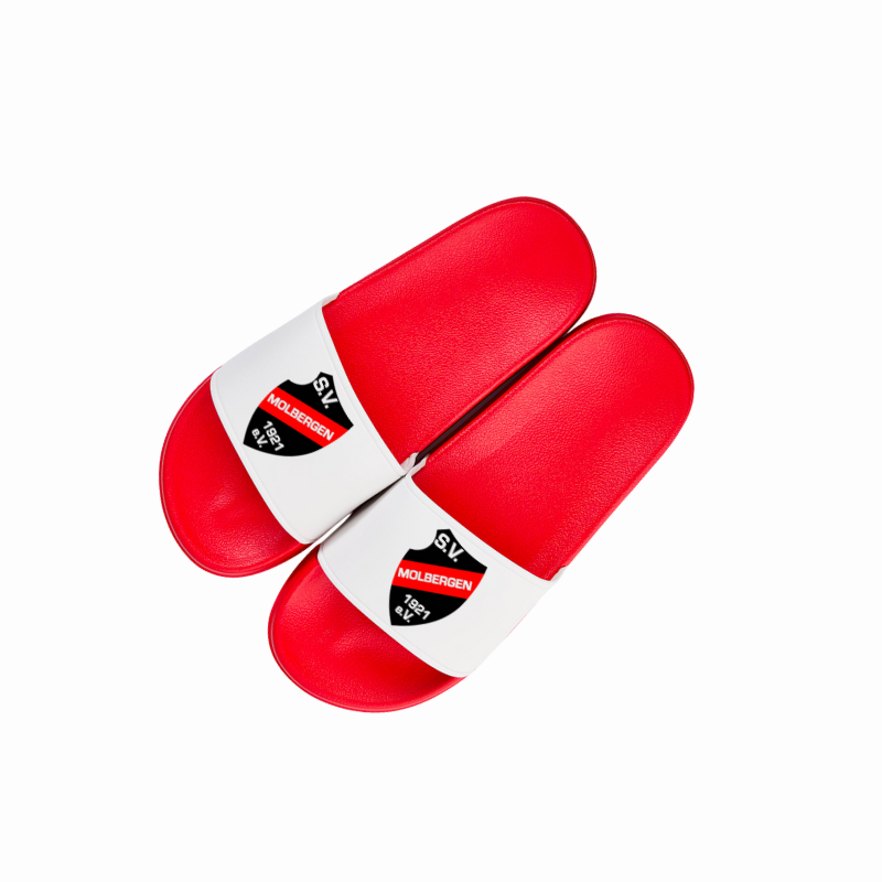 Badelatschen im Vereinsdesign SVM Rot/Weiß 40/41 Badelatschen im Vereinsdesign SVM Rot/Weiß 40/41