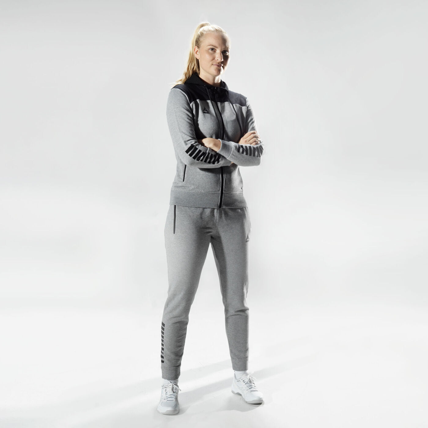 Select Kapuzen Sweatjacke Oxford Damen v22