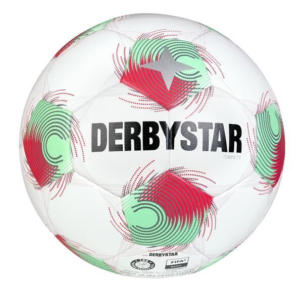 Kopie von Derbystar FB-TEMPO TT Trainingsball- weiss/rot/grün - 5 #1