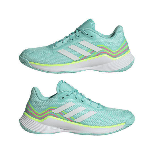 adidas Novaflight Hallenschuh Women blau/weiß 36 2/3