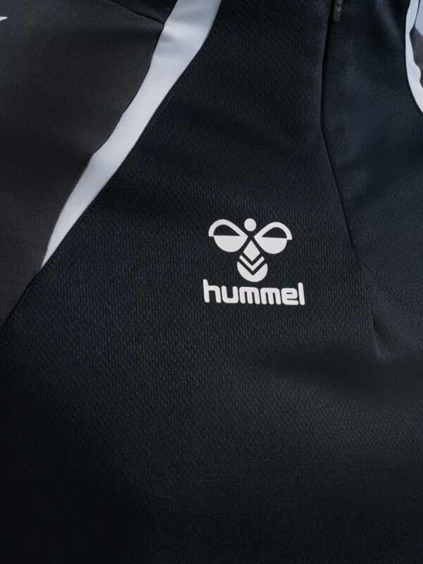 HUMMEL hmlLEAD 2.0 HALF ZIP - BLACK/ASPHALT - 2XL