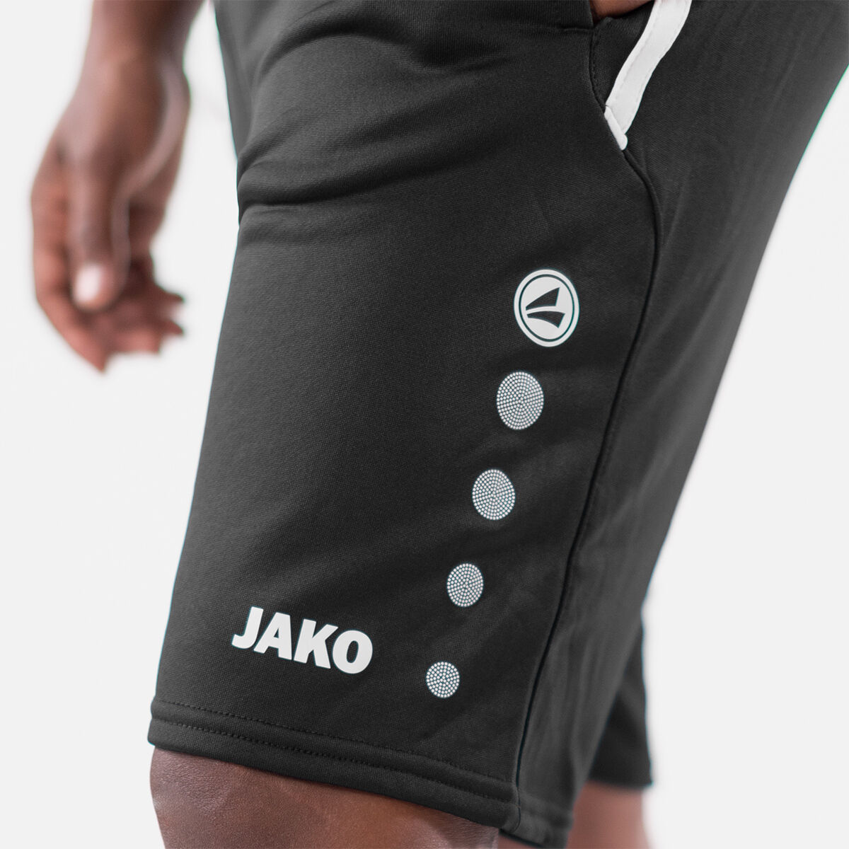 JAKO Trainingsshort Active L Schwarz/Weiß