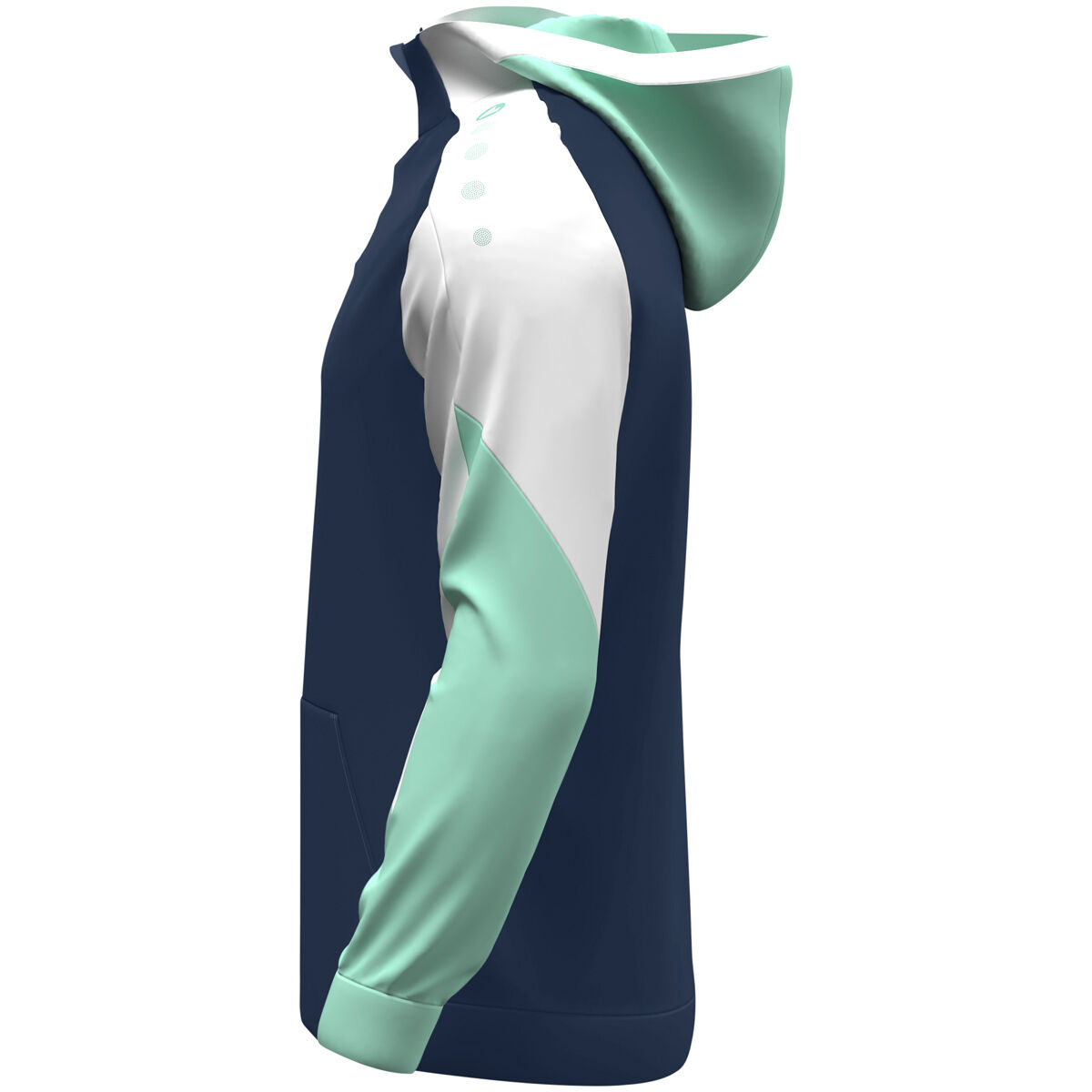 JAKO Zip Hoodie Dynamic marine/weiß/minze XL