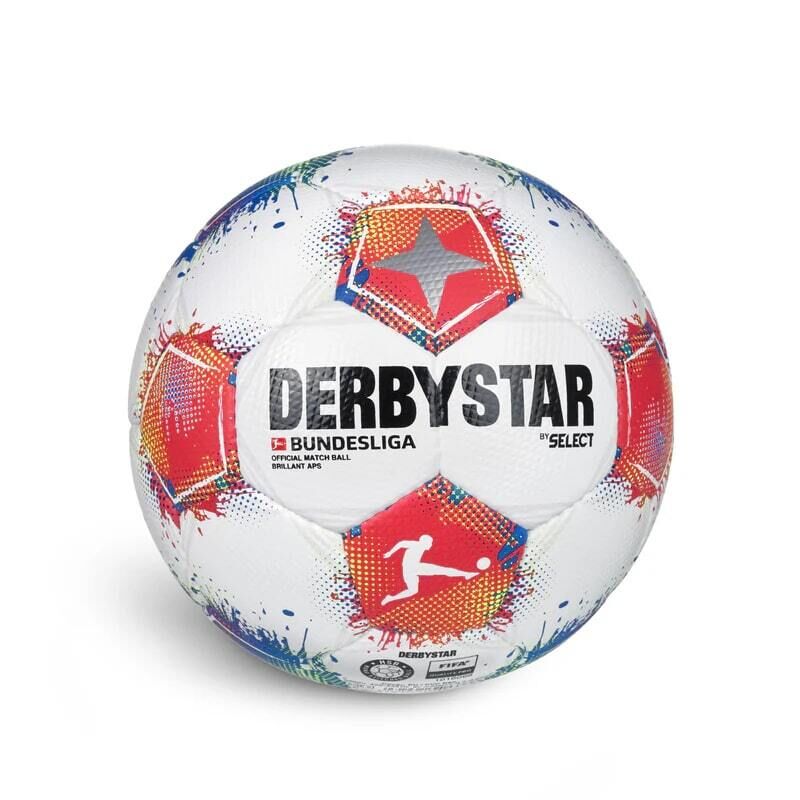 10er Paket Derbystar Bundesliga Brillant APS v 25 Spielball weiss/rot/blau 5
