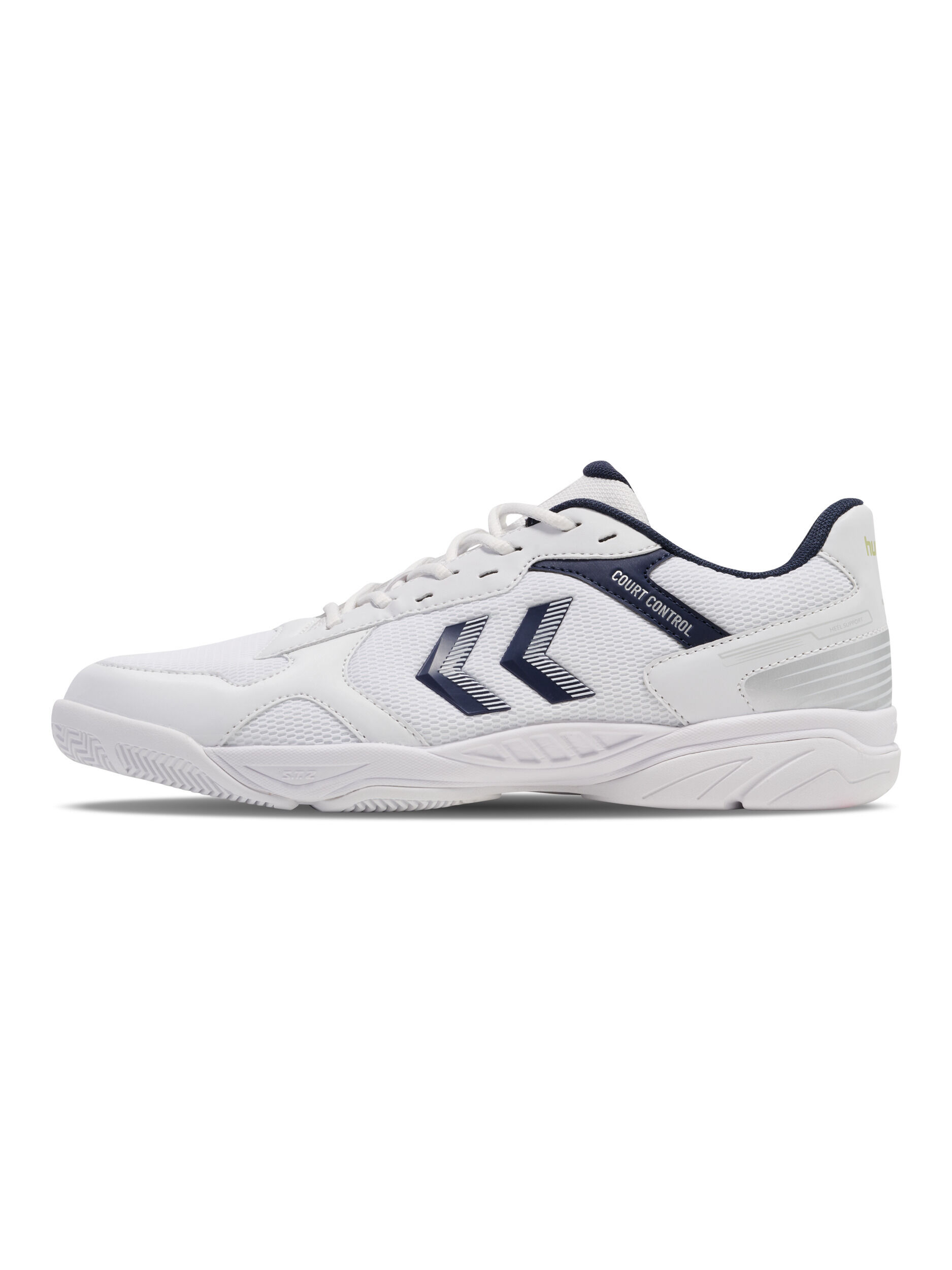 HUMMEL COURT CONTROL II - WHITE/BLACK IRIS - 36,5
