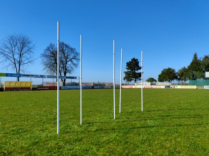 5er-Set - Slalomstange 2-teilig mit Erdspieß