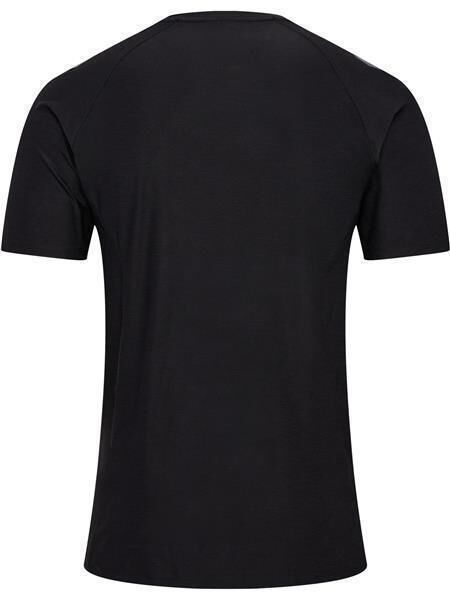 HUMMEL hmlCIMA 2.0 JERSEY S/S - BLACK MELANGE - 2XL