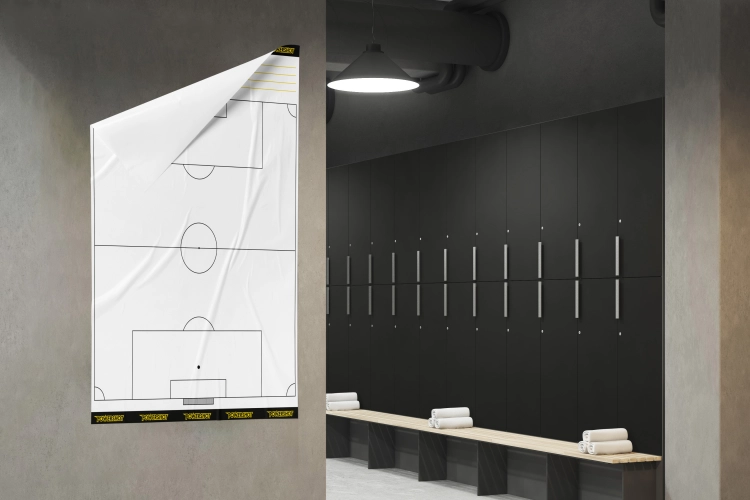 20er-Set Fußball-Taktikfolie mit Tasche