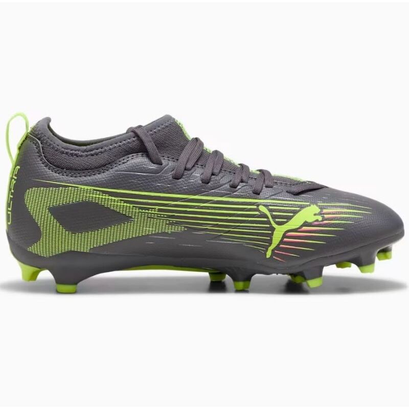 Puma Ultra 5 Match FG/AG Kinder Fussballschuhe matte aged-yellow alert-puma aged silver 38,5