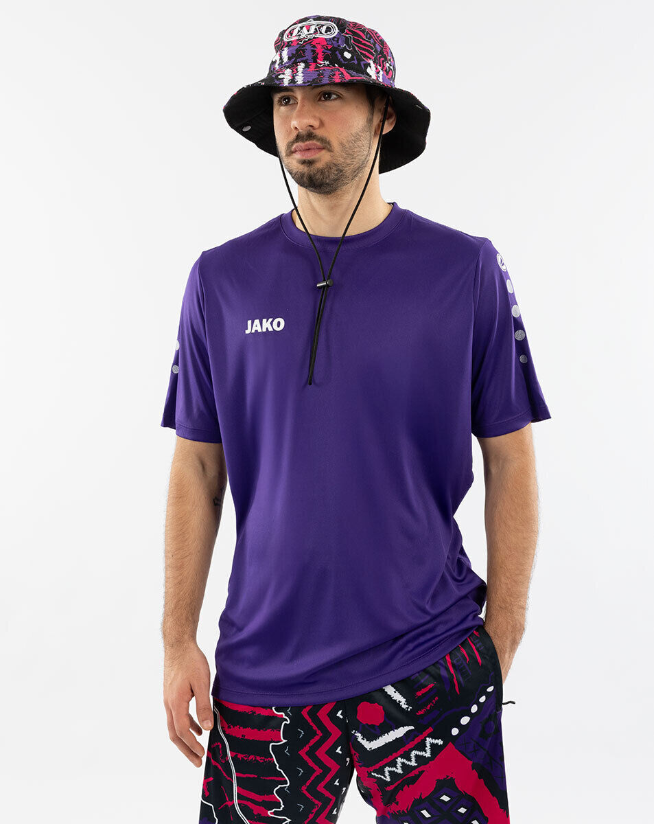 Jako Malle Fischerhut Tropicana weiß/pink/lila/schwarz uni