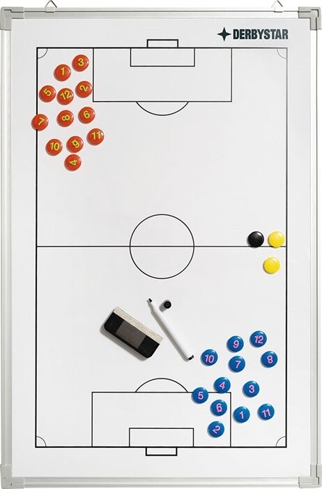 Derbystar FUSSBALL TAKTIKTAFEL  - weiss - 60 cm x 90 cm