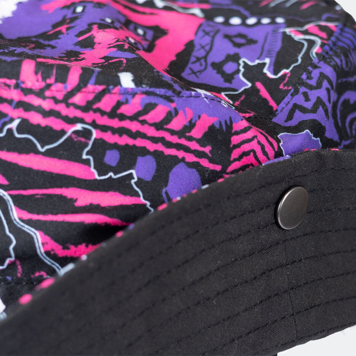 Jako Malle Fischerhut Tropicana weiß/pink/lila/schwarz uni