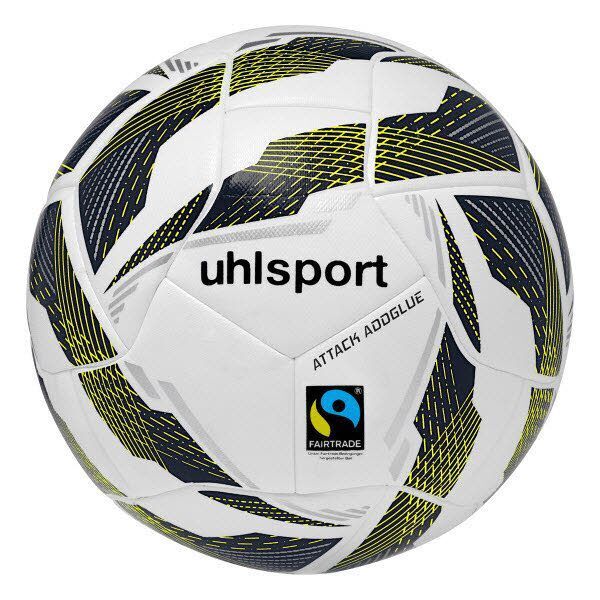 10er Ballpaket Uhlsport Attack Addglue For The Planet Trainingsball weiß/marine/fluo gel 5