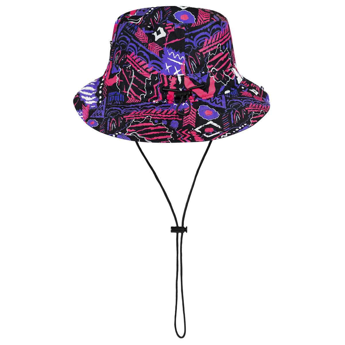 Jako Malle Fischerhut Tropicana weiß/pink/lila/schwarz uni