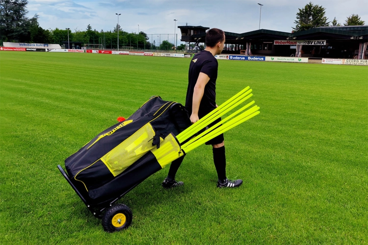 POWERCART®  - der ultimative Gerätewagen - Fußball schwarz/gelb