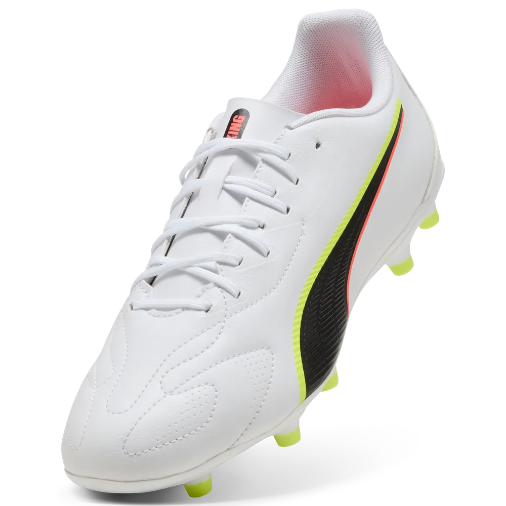 Puma King 20 Play FG/AG Fussballschuhe weiß/schwarz/rot 45