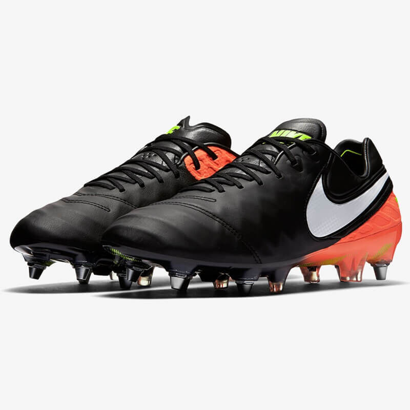 Nike Tiempo Legend VI SG-Pro Fussballschuhe schwarz/orange 42 Nike Tiempo Legend VI SG-Pro Fussballschuhe schwarz/orange 42