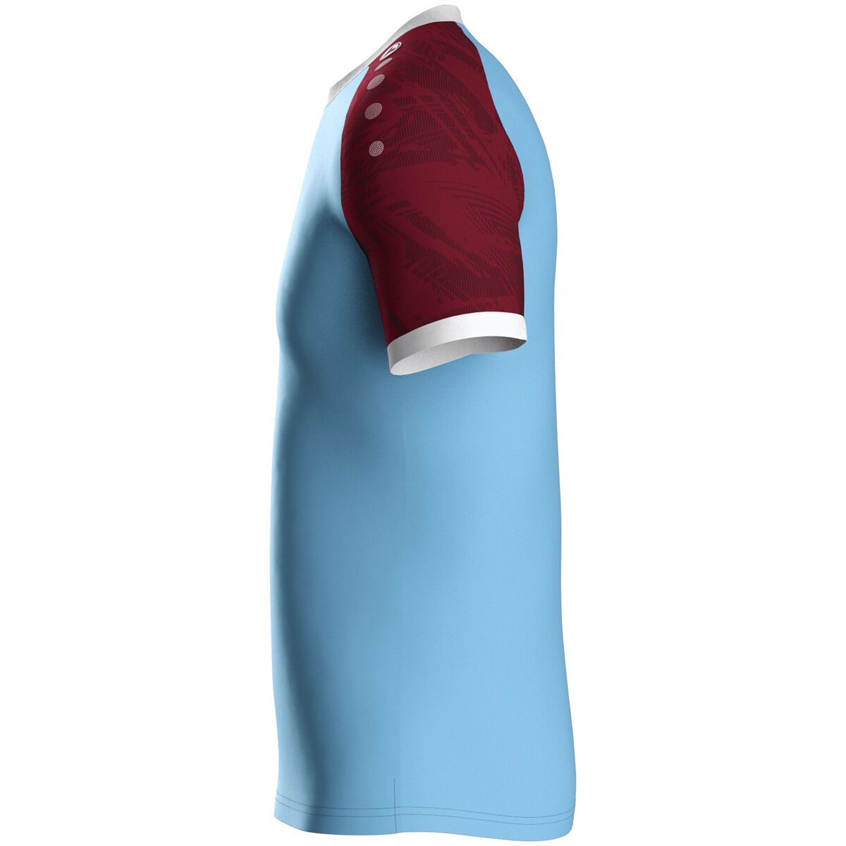 JAKO Trikot Iconic KA, L, lightblue/weinrot